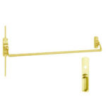 gold Cross Bar Surface Vertical Exit Device