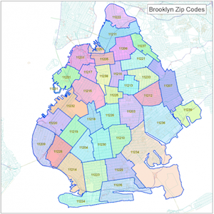 Locksmith in Brooklyn areas by map
