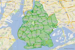 Locksmith in Northern Brooklyn areas by map 