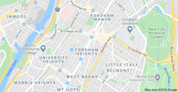 Service areas Fordham Bronx NY by map