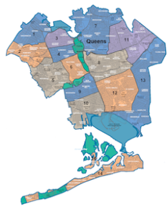Northeastern Queens Locksmith areas by map