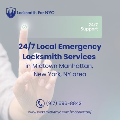 24/7 Local Emergency Locksmith Services in Midtown Manhattan, New York, NY area