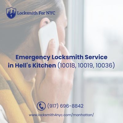 Emergency Locksmith Service in Hell's Kitchen (10018, 10019, 10036)