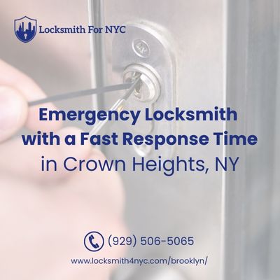 Emergency Locksmith with a Fast Response Time in Crown Heights, NY