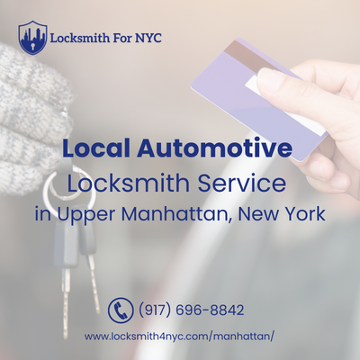 Local Automotive Locksmith Service in Upper Manhattan, New York
