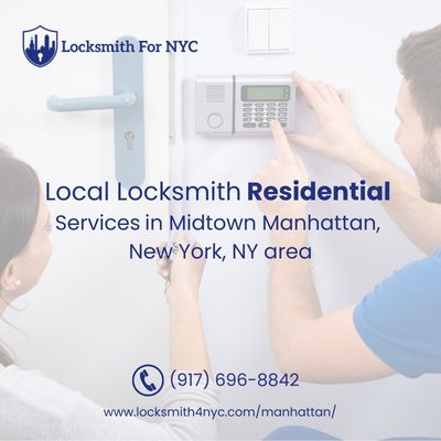 Local Locksmith Residential Services in Midtown Manhattan, New York, NY area