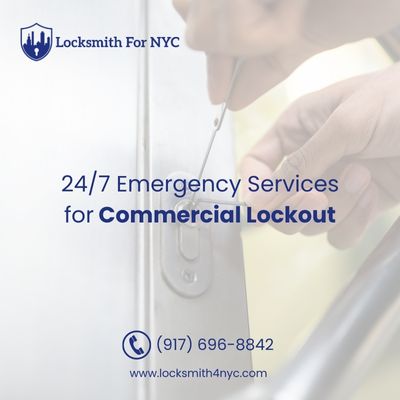24/7 Emergency Services for Commercial Lockout