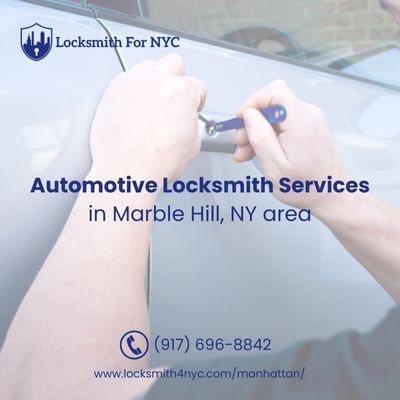 Automotive Locksmith Services in Marble Hill, NY area