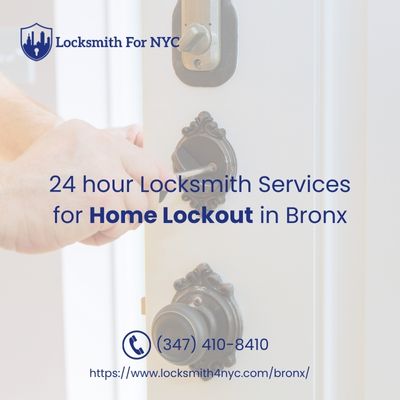 24 hour Locksmith Services for Home Lockout in Bronx