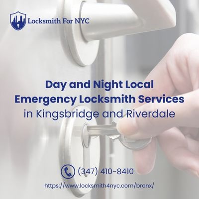 Day and Night Local Emergency Locksmith Services in Kingsbridge and Riverdale