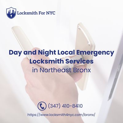 Day and Night Local Emergency Locksmith Services in Northeast Bronx