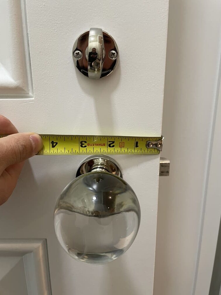 mortise lock entry door knob set